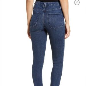 Good Legs High Waist Raw Hem Skinny Jeans
